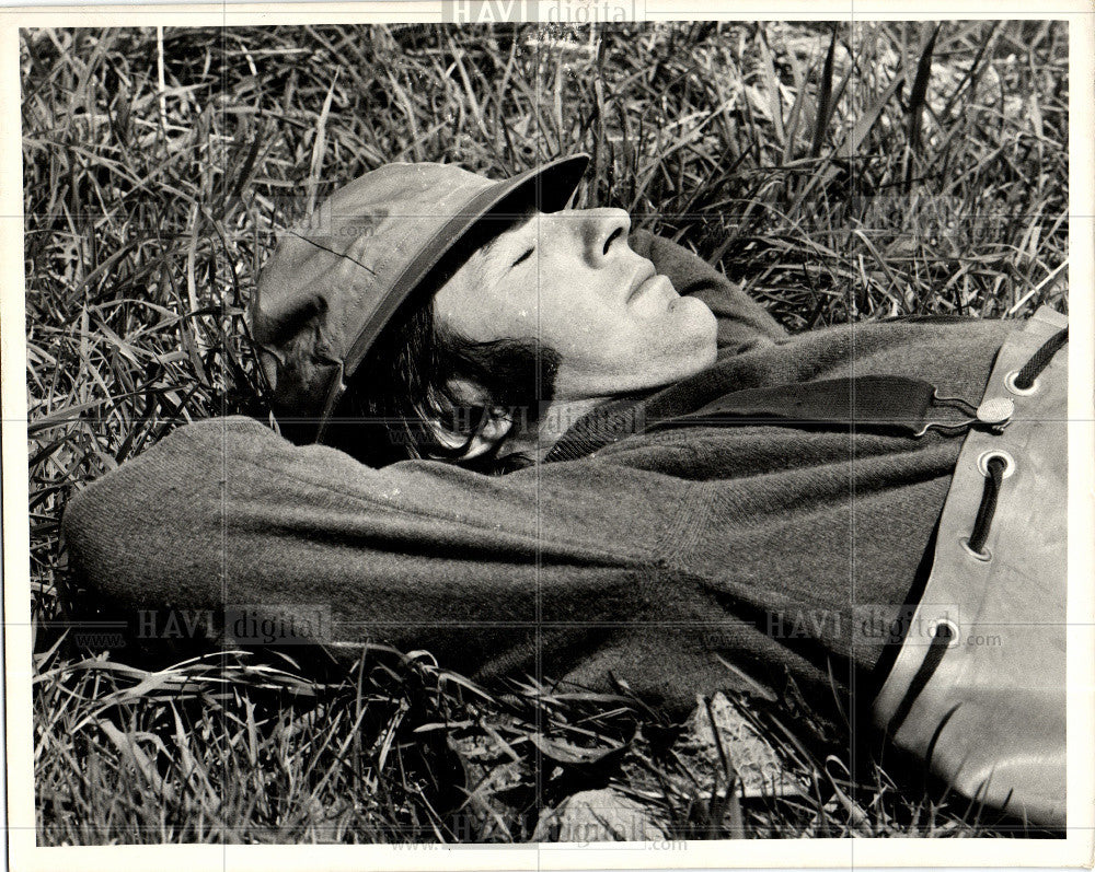 Press Photo Jack Stewart, motor racer, relaxes - Historic Images