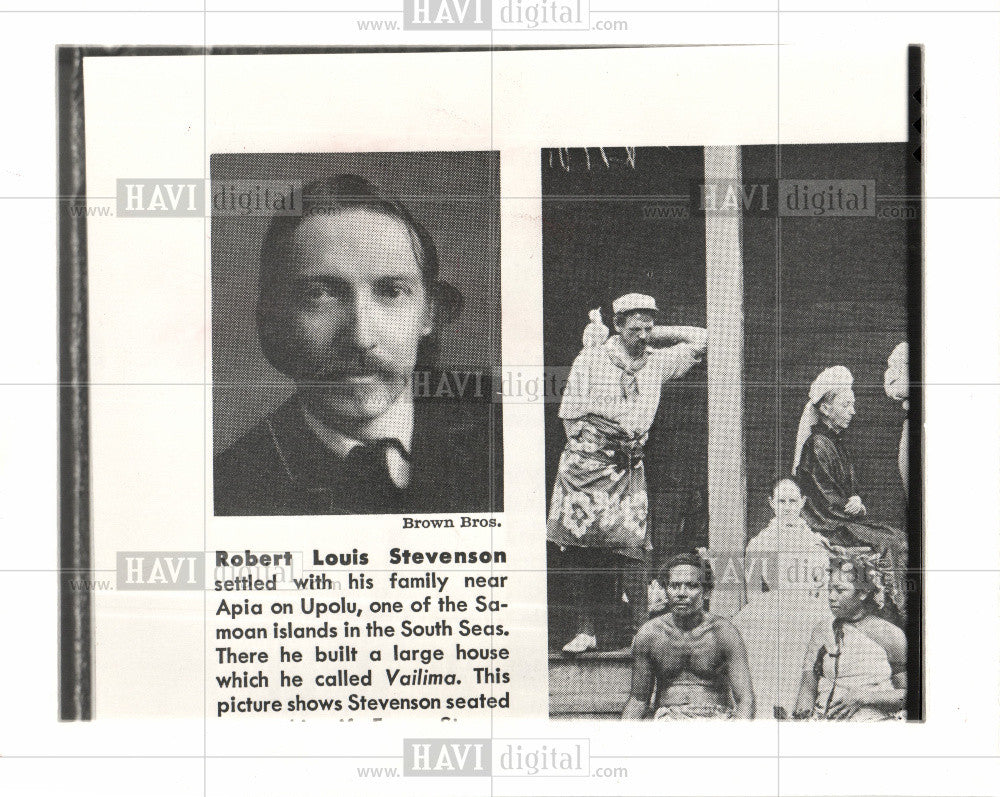 1983 Press Photo Robert Louis Stevenson, - Historic Images