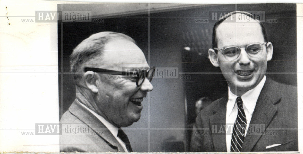 1965 Press Photo Adlai Stevenson III Earl Eisenhower - Historic Images