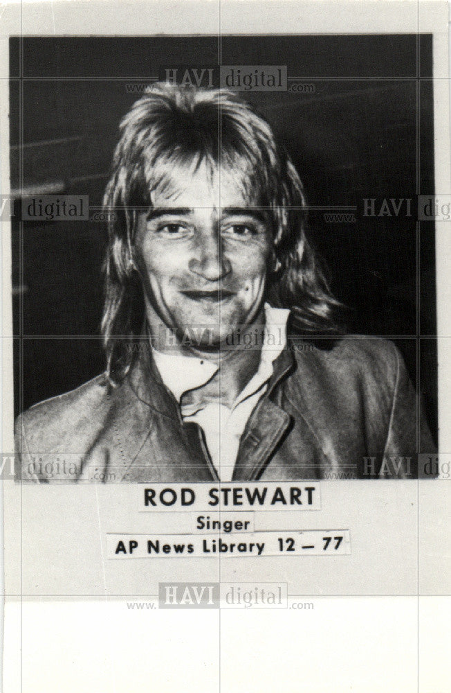 Press Photo Rod Stewart singer songwriter musician - Historic Images