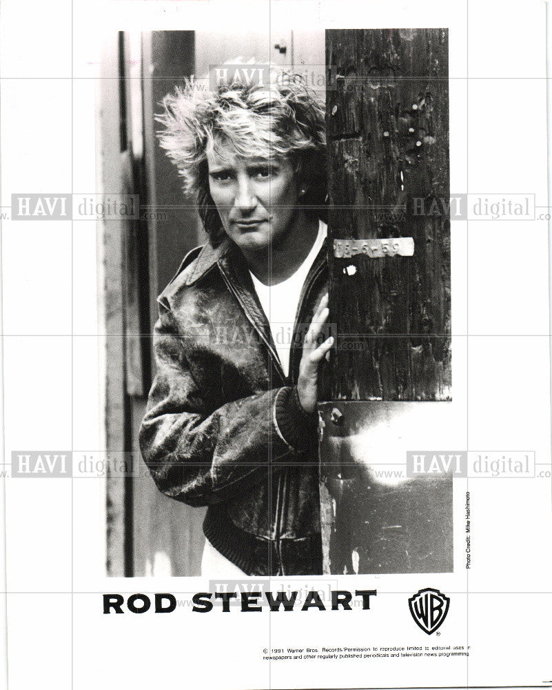 1993 Press Photo Rod Stewart Singer Songwriter - Historic Images