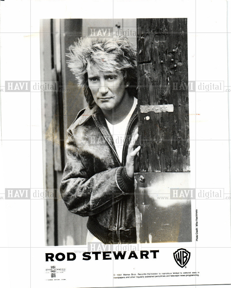 1992 Press Photo Rod Stewart - British singer - Historic Images