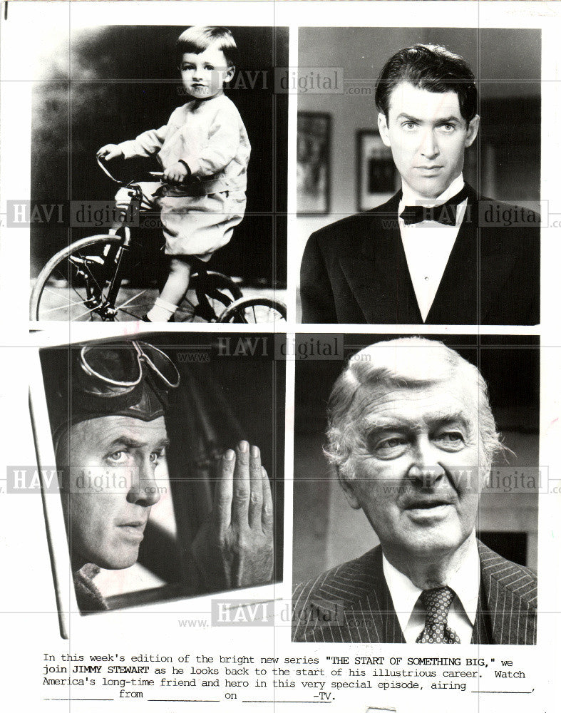 1977 Press Photo Stars Of Something Big, Jimmy Stewart - Historic Images