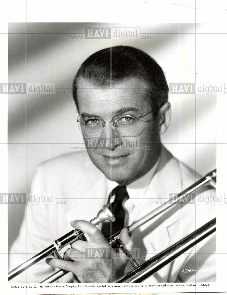 1954 Press Photo Jimmy Stewart Actor - Historic Images