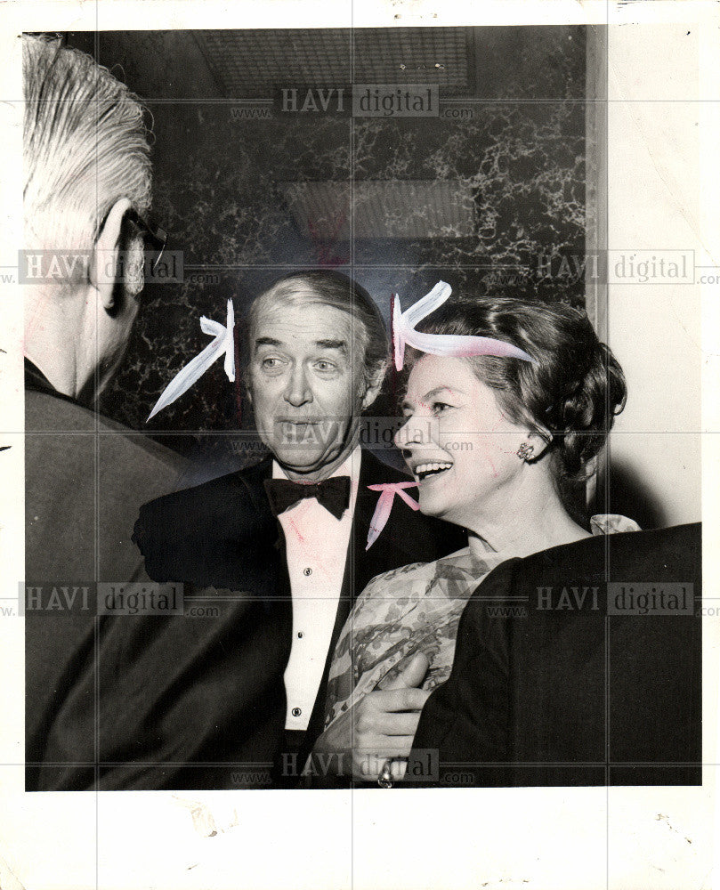 1970 Press Photo James Stewart and Ingrid Bergman - Historic Images