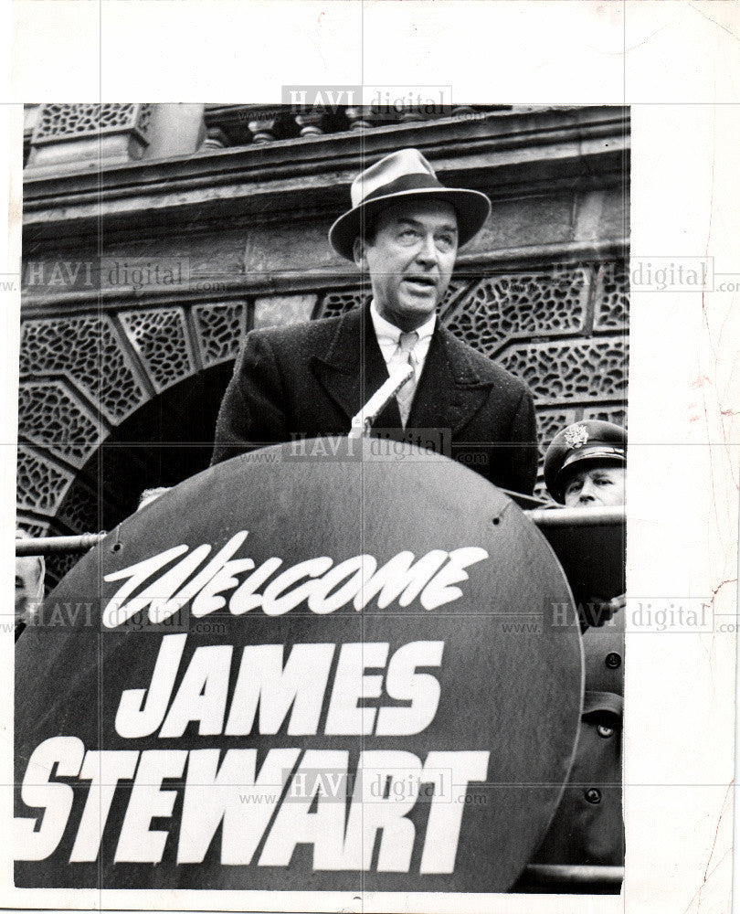 1957 Press Photo James Stewart American film Actor - Historic Images