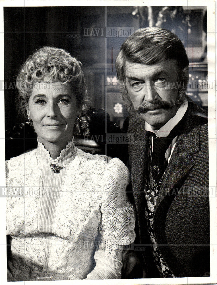 1971 Press Photo Jimmy Stewart Wife Show NBC TV Actor - Historic Images