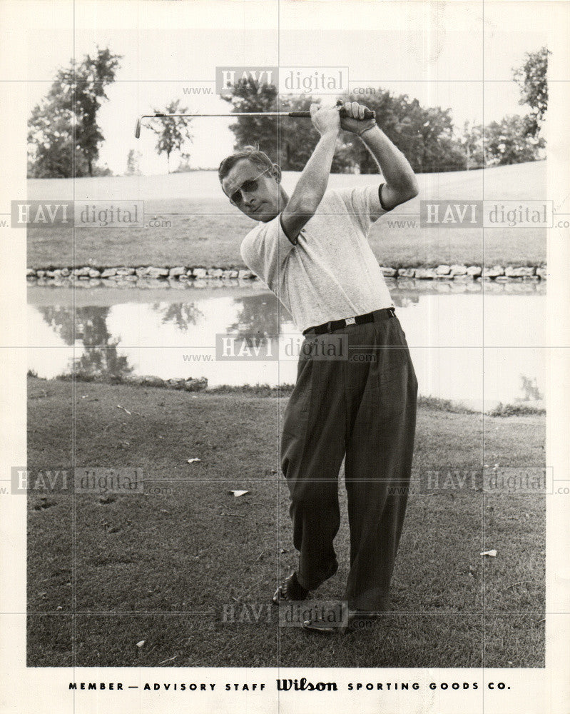 1957 Press Photo professional golfer - Historic Images