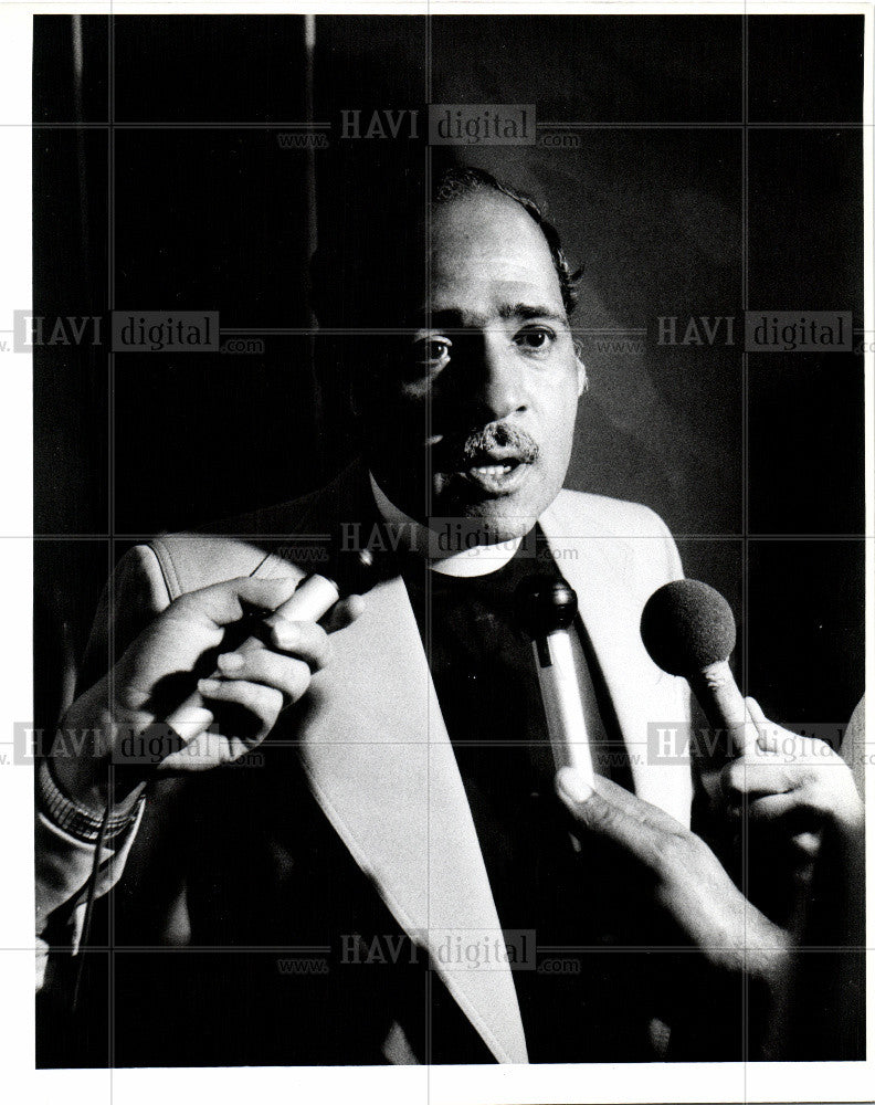 1979 Press Photo Rev. Darneau Stewart, Detroit - Historic Images