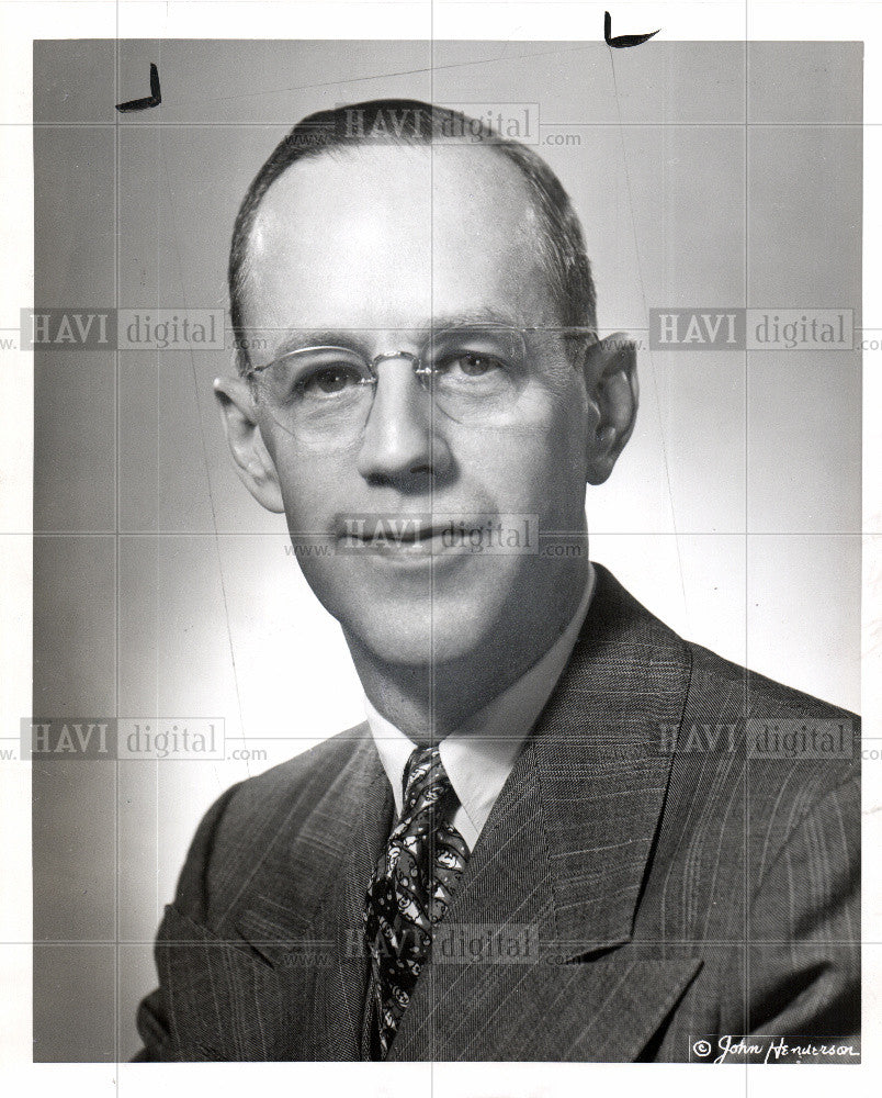 1951 Press Photo Mr. Albert E. Stewart Assistant VP - Historic Images