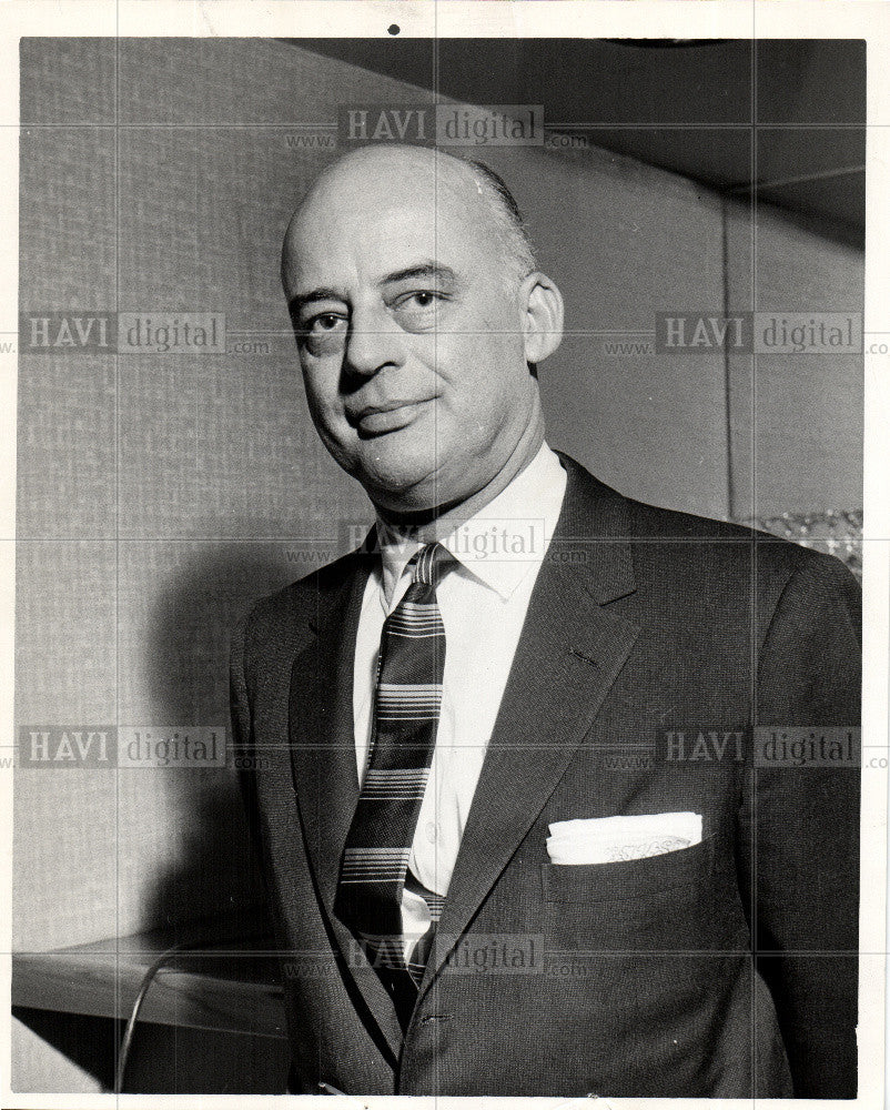 1960 Press Photo John Stevenson  Detroit finance 1960 - Historic Images