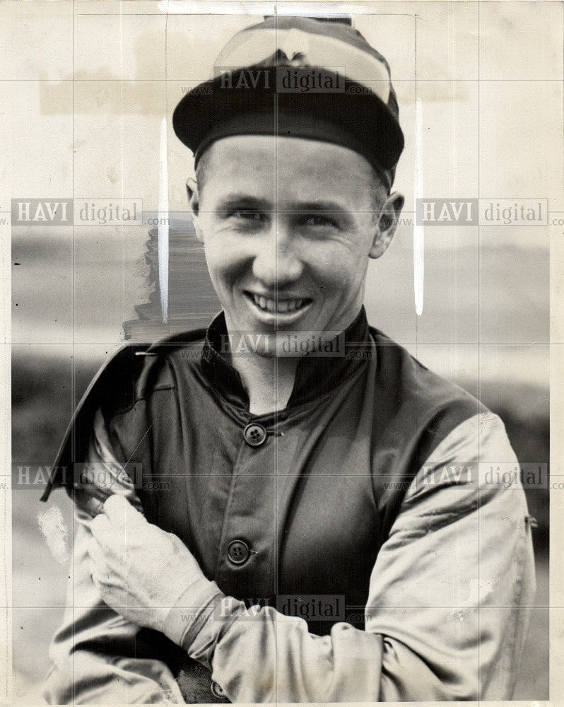 1937 Press Photo Charles Steveman, Jockey - Historic Images