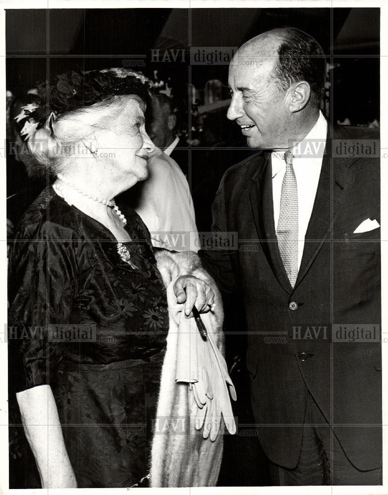 1960 Press Photo Adali Stevenson - Historic Images