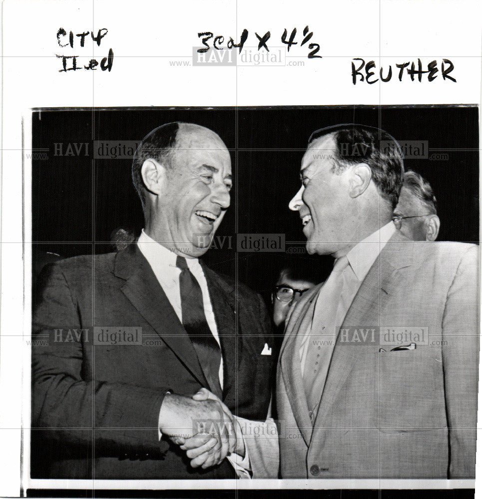 1956 Press Photo Adlai Stevenson UN Ambassador - Historic Images