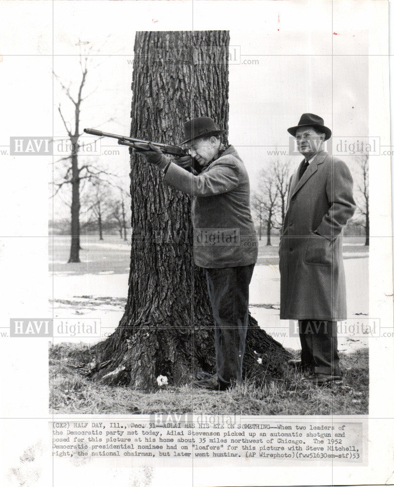 1954 Press Photo stevenson  politician american - Historic Images