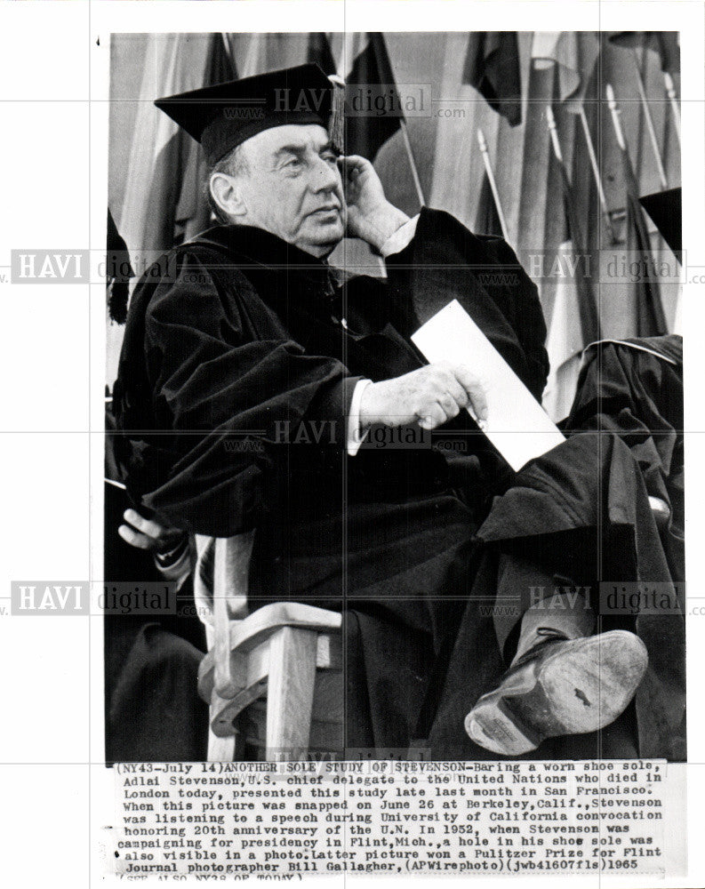 Press Photo Adlai Stevenson - Historic Images