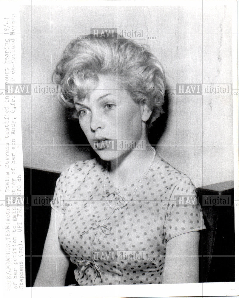 1961 Press Photo ACTRESS STELLA STEVENS - Historic Images