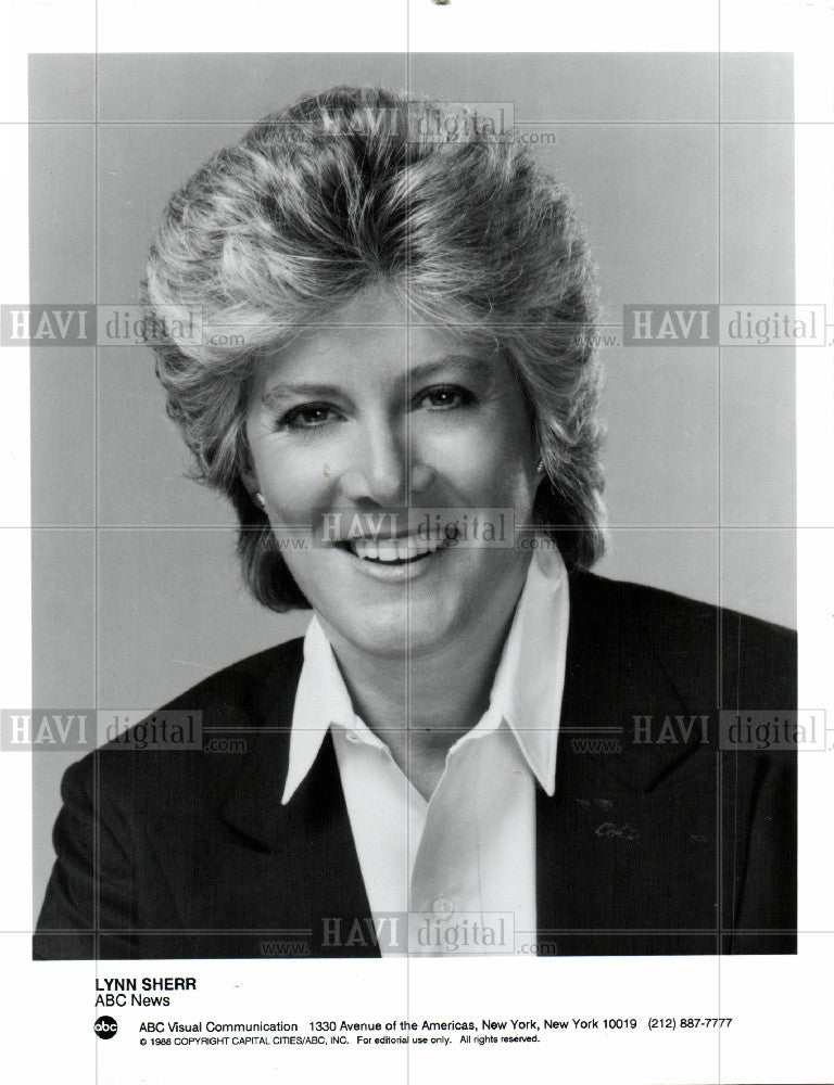 1990 Press Photo Lynn Sherr - American Journalist - Historic Images