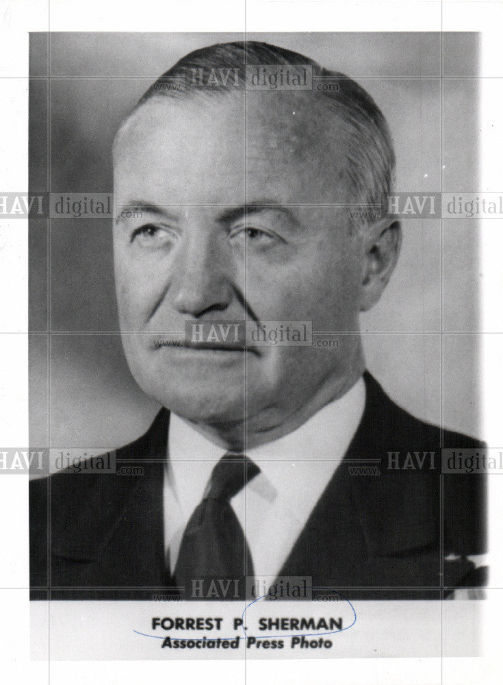 1950 Press Photo Forrest P. Sherman Chief Navy Admiral - Historic Images