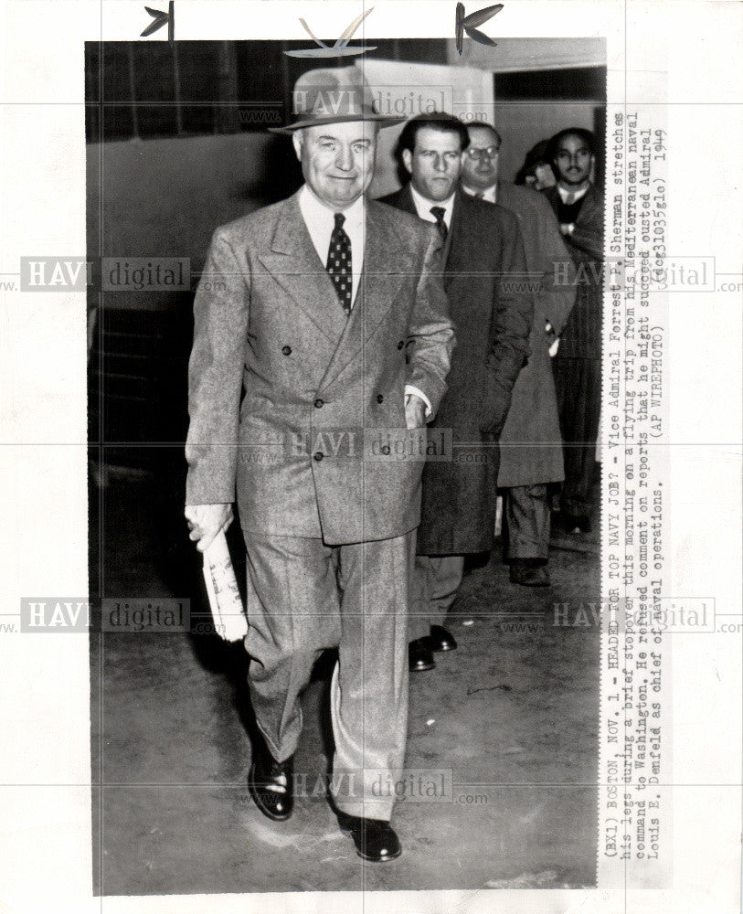 1949 Press Photo Admiral Forrest P. Sherman Washington - Historic Images