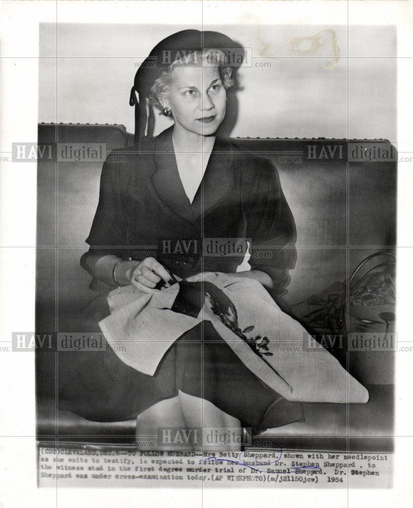 1954 Press Photo Mrs. Betty Sheppard - Historic Images