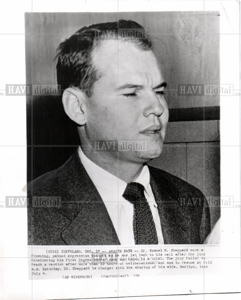 1954 Press Photo Dr. Samuel H. Sheppard Murderer - Historic Images