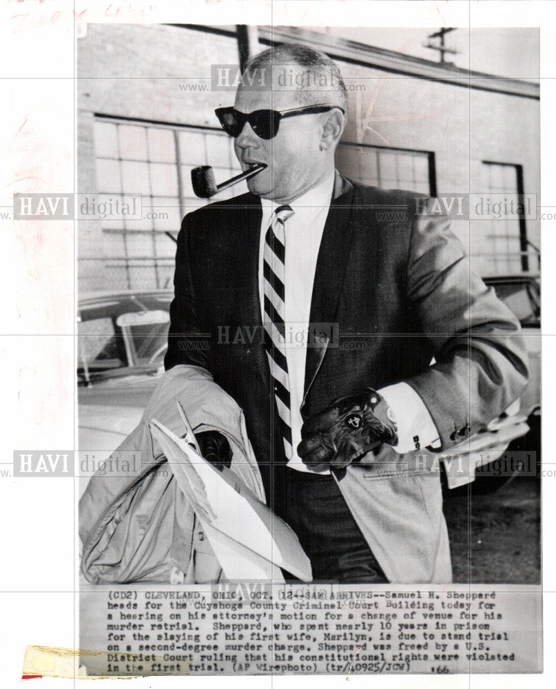 1966 Press Photo Samuel H. Sheppard on trial - Historic Images