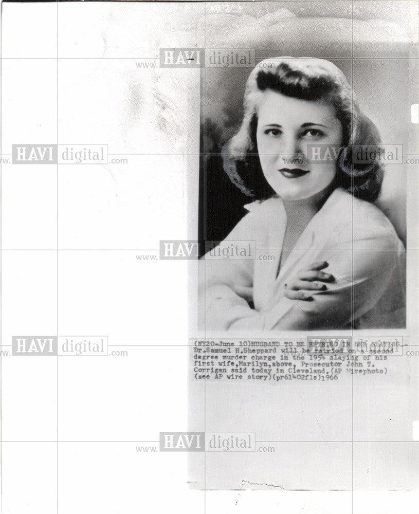 1956 Press Photo Marilyn.,  Dr. Samuel H. Sheppard - Historic Images