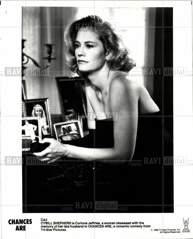 1989 Press Photo Cybill Shepherd  actor - Historic Images