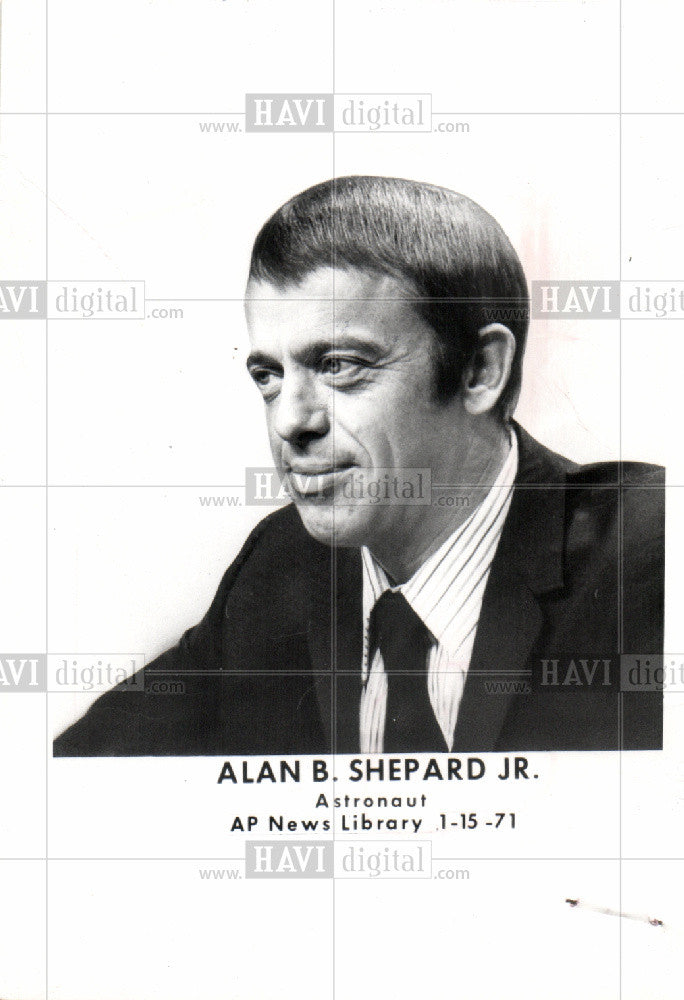 1971 Press Photo Alan B. Shepard Jr astronaut Naval - Historic Images