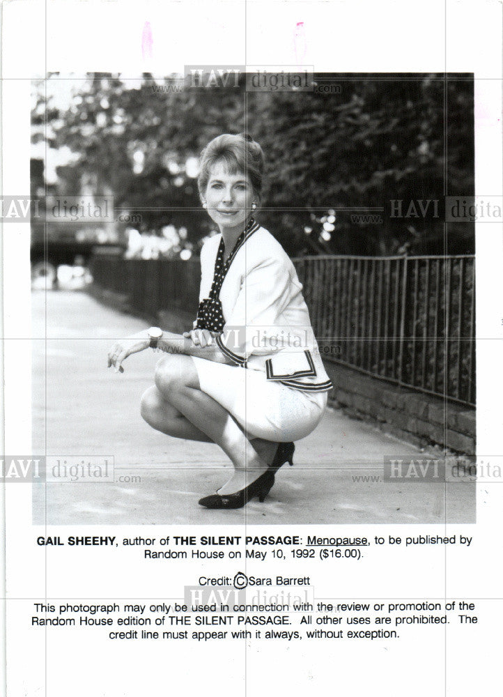 1993 Press Photo Gail Sheehy Author The Silent Passage - Historic Images