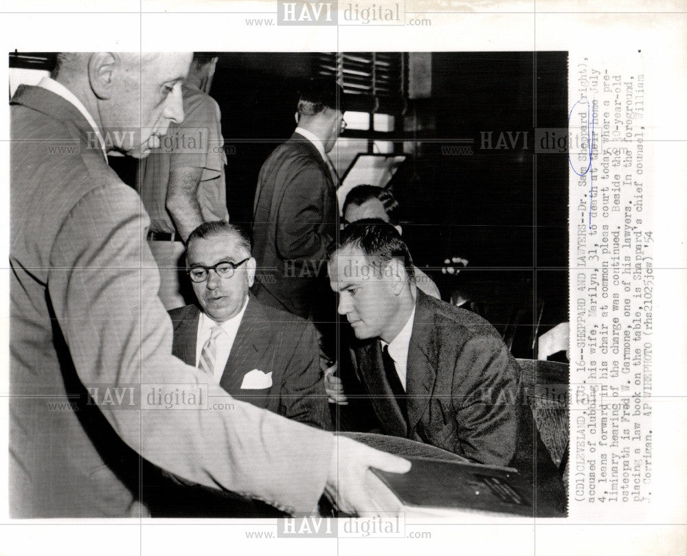 1954 Press Photo Dr. Samuel H. Sheppard Marilyn Reese - Historic Images