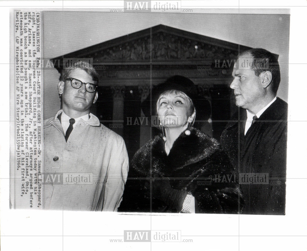 1966 Press Photo Samuel Sheppard Trial Supreme Court - Historic Images