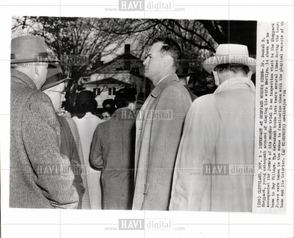 1954 Press Photo Dr. Samuel H. Sheppard osteopath - Historic Images