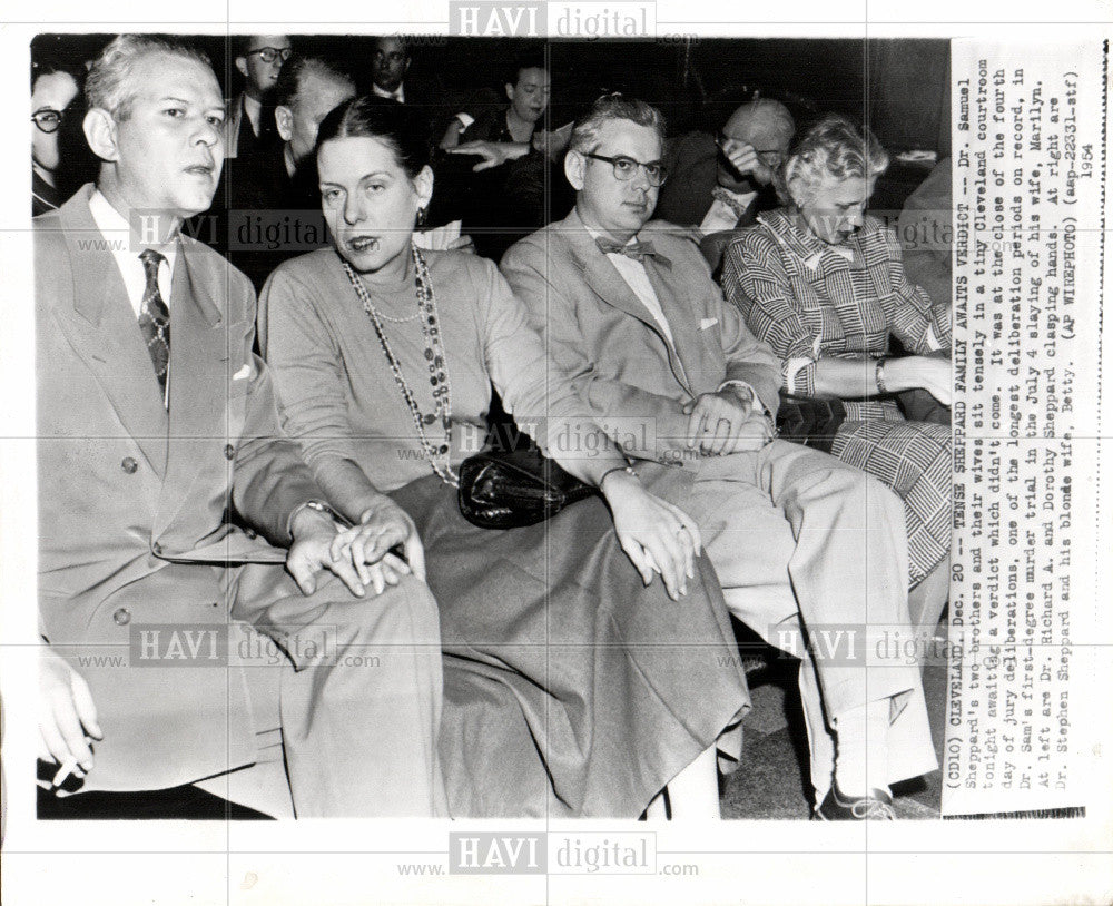 1954 Press Photo Dr. Samuel Holmes Sheppard - Historic Images