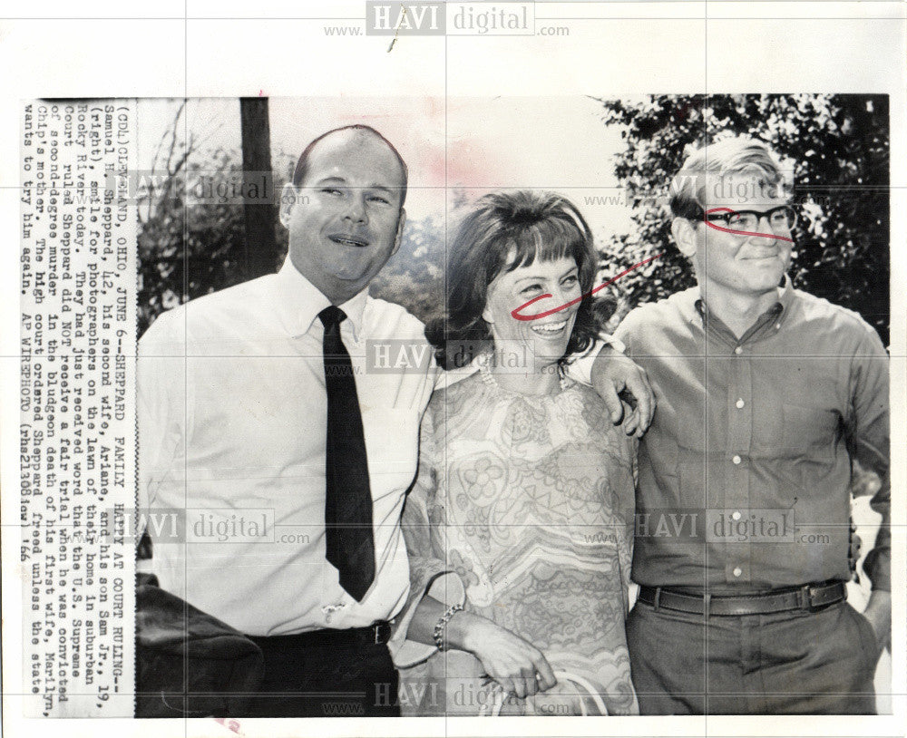 1966 Press Photo Dr. Samuel H. Sheppard Ariane Sam jr - Historic Images