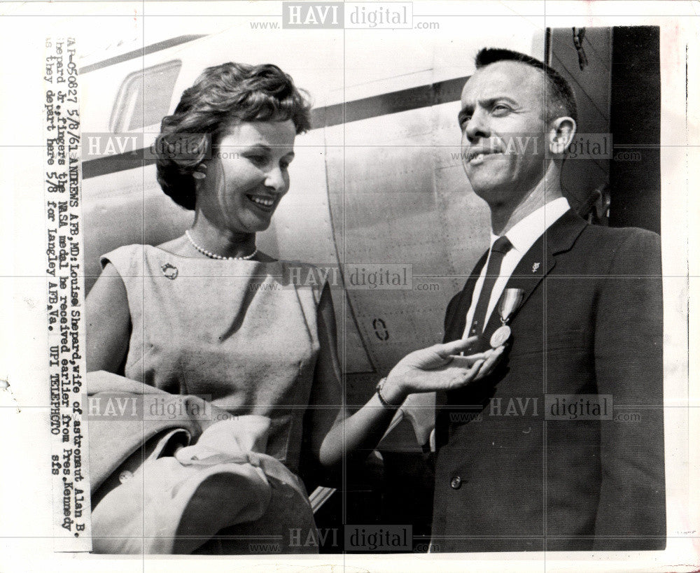 1961 Press Photo Shepard  naval aviator  american - Historic Images