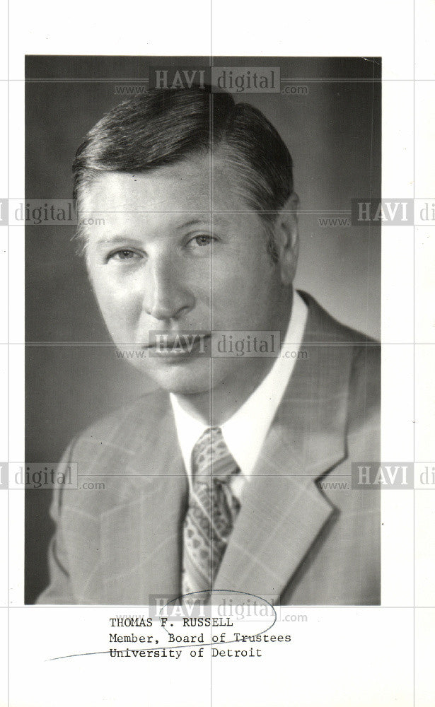 1975 Press Photo Thomas F.Russell - Historic Images