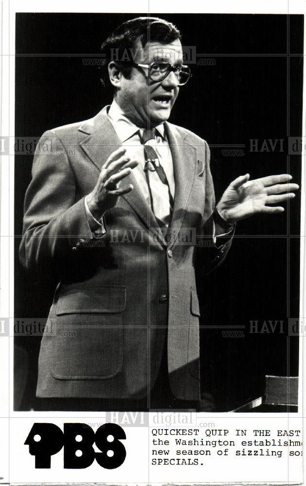 1985 Press Photo Mark Russell Comedian - Historic Images