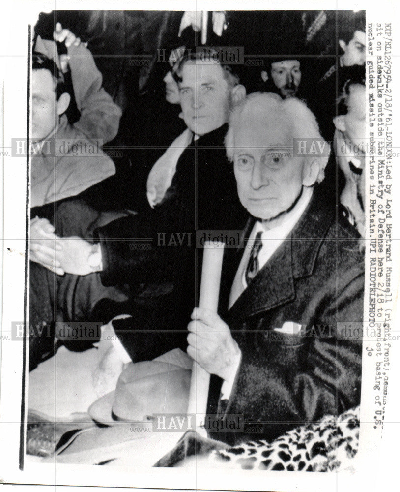 1961 Press Photo Lord Bertrand - Historic Images