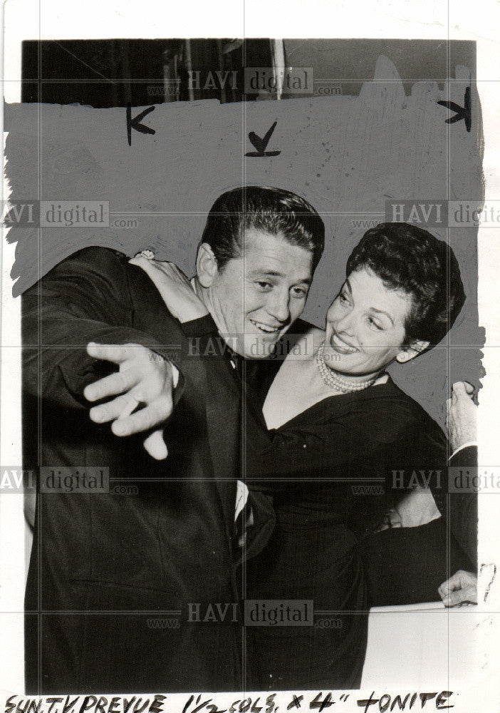 1955 Press Photo Jane Russell - American Actress - Historic Images