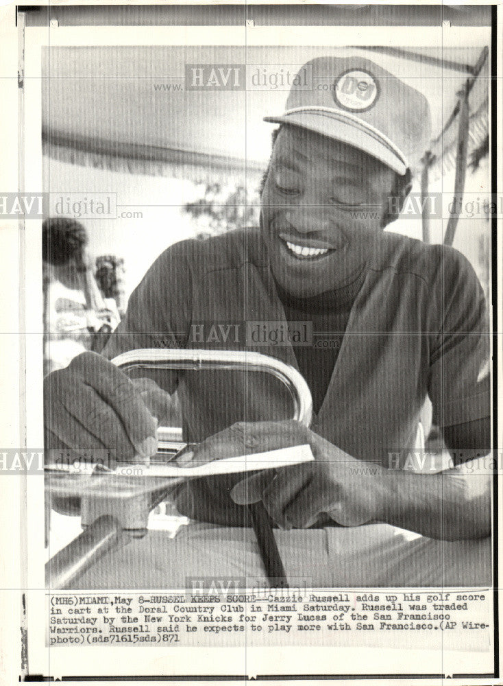 Press Photo cazzie russell player  coach. - Historic Images