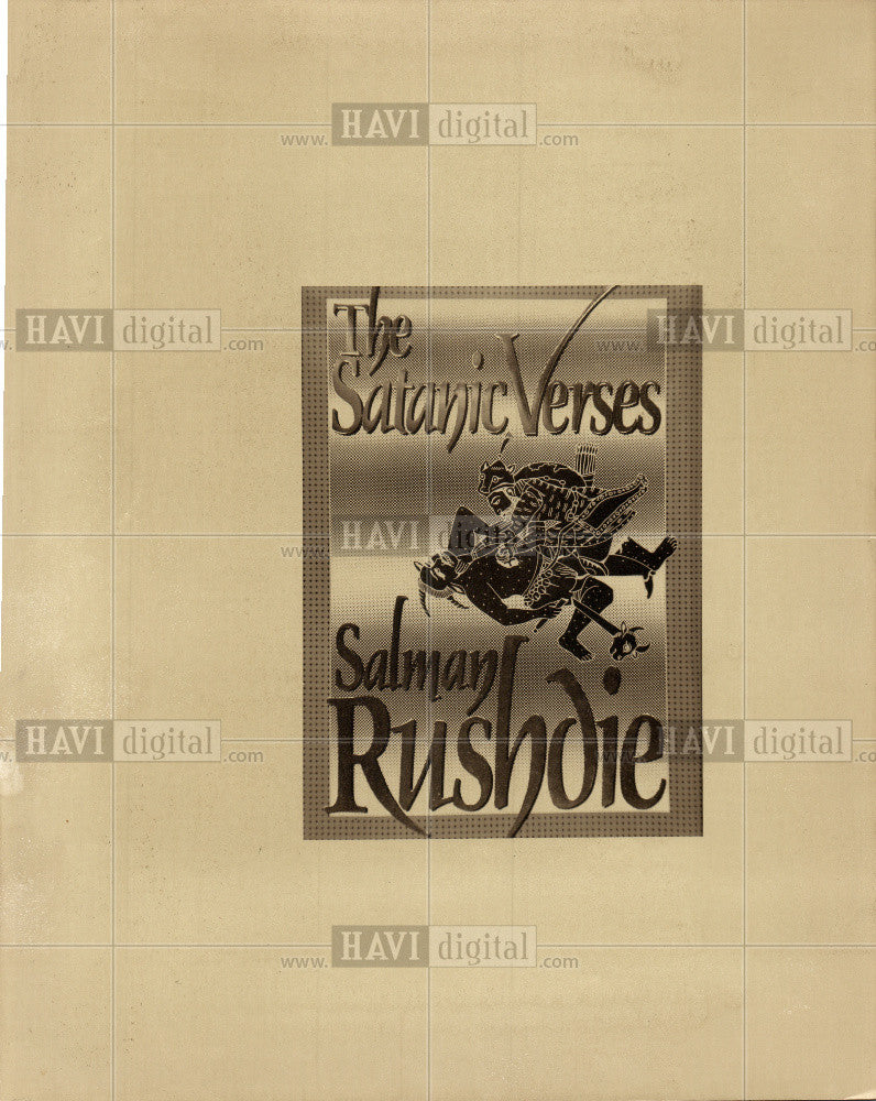 1989 Press Photo The Satanic Verses, Salman Rushdie - Historic Images