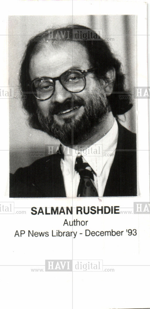 1996 Press Photo SALMAN RUSHDIE - Historic Images