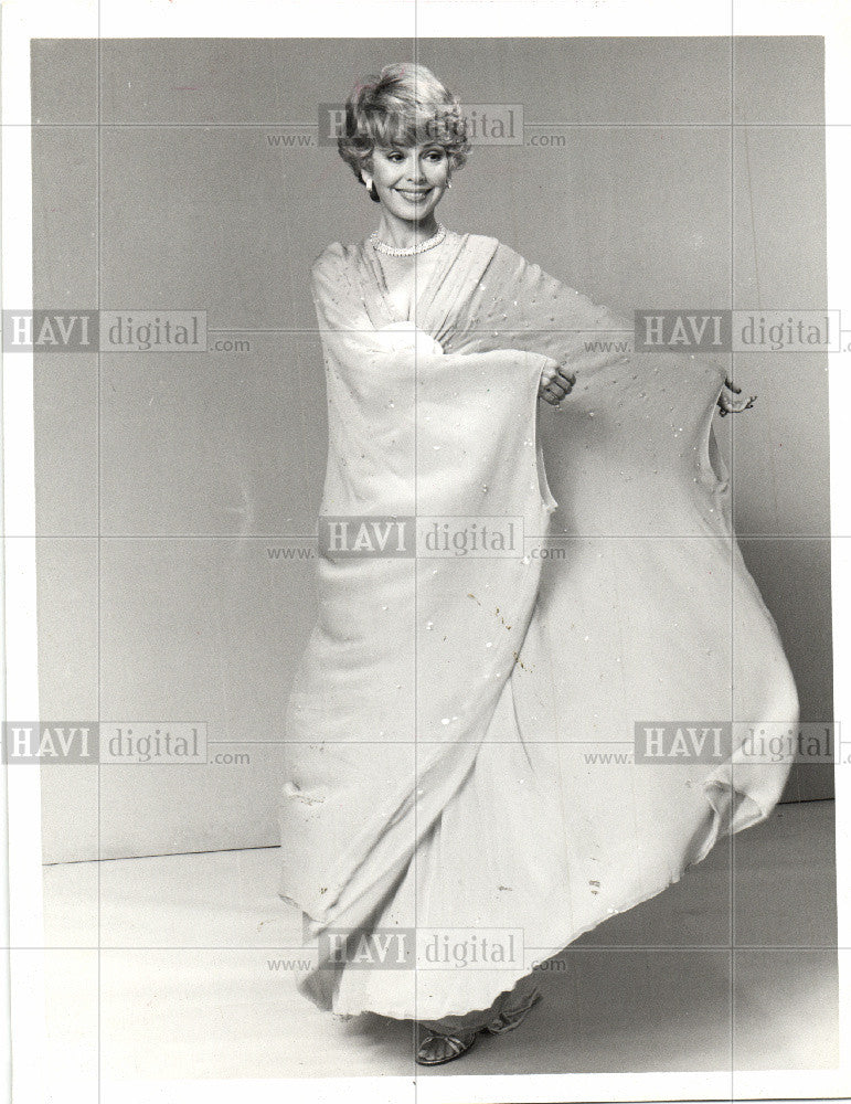 1987 Press Photo Barbara Rush Actress TV Stage Film - Historic Images