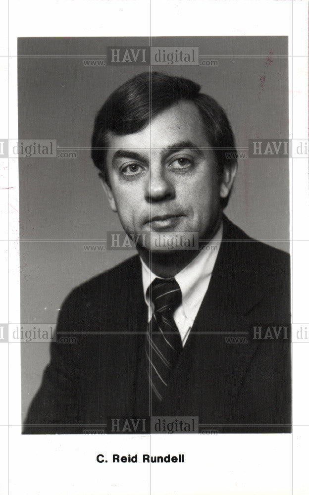 1985 Press Photo C. Reid Rundell Executive Director - Historic Images