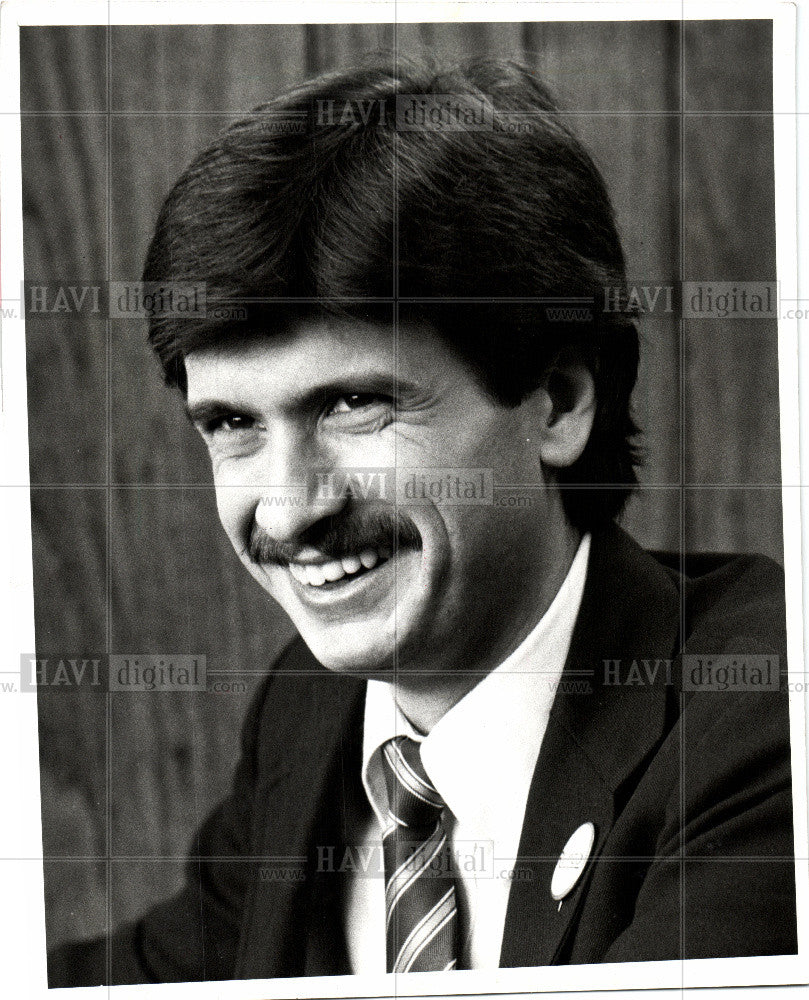 1984 Press Photo william bill runco politician dearborn - Historic Images