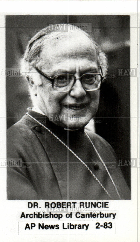 1983 Press Photo Archbishop of Canterbury - Historic Images