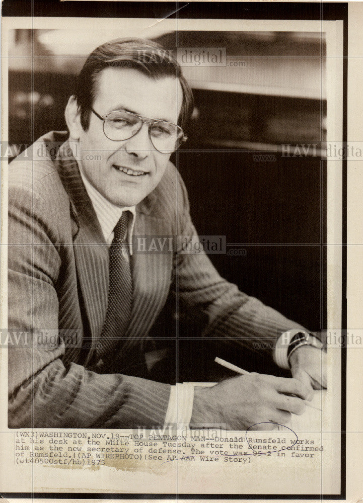 1971 Press Photo Donald Henry Rumsfeld politician - Historic Images