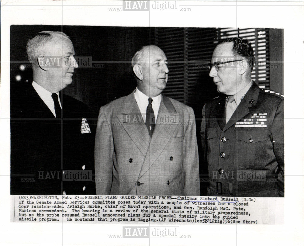 1956 Press Photo Guided missile probe - Historic Images